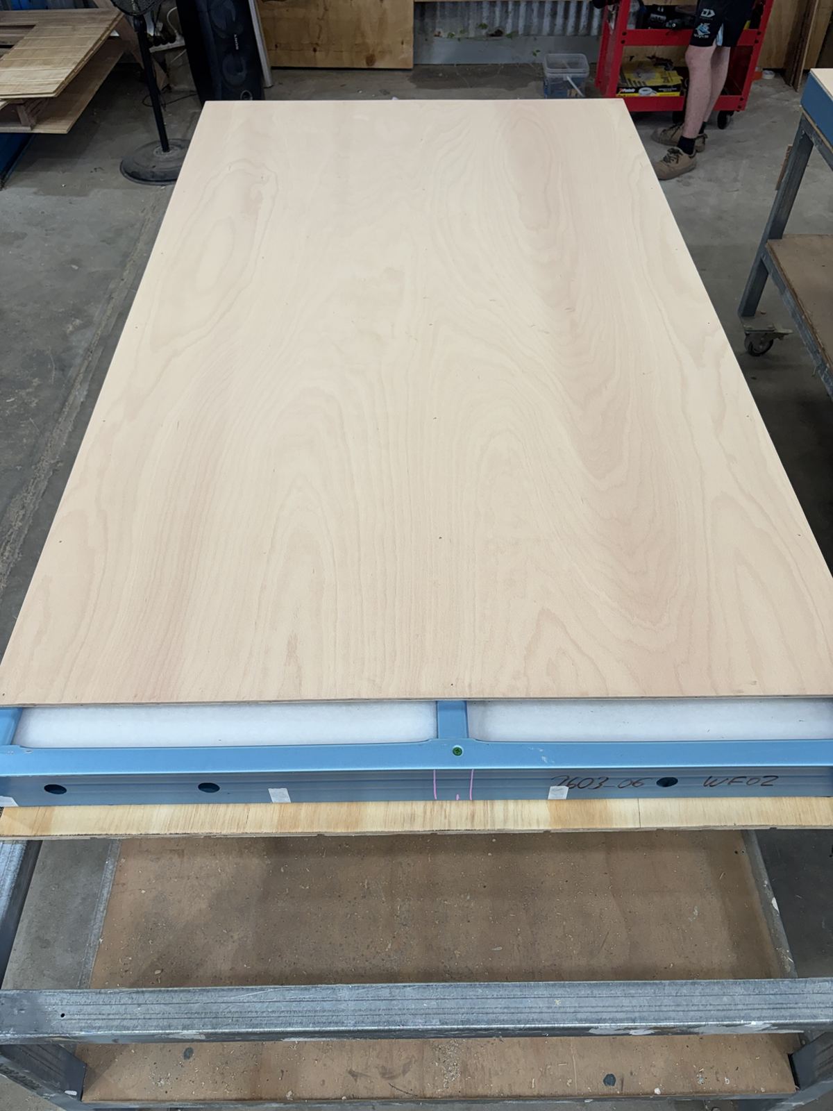 Ply lining fixed over an insulated steel frame